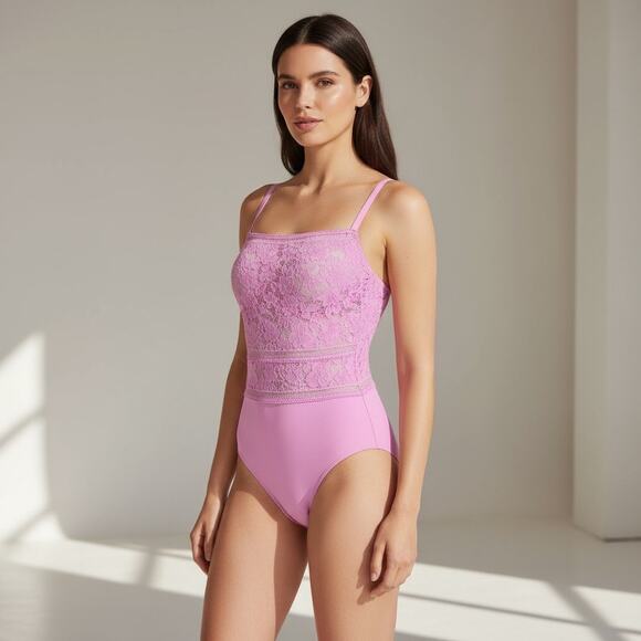 Wolford NWT Straight Laced Orchid Pink Shaping Bodysuit Size XSA - Picture 1 of 8